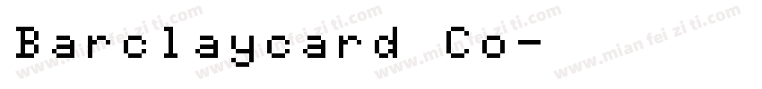 Barclaycard Co字体转换